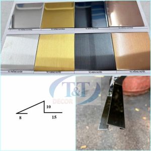 Nẹp inox - Gia công nẹp chênh cốt inox 304